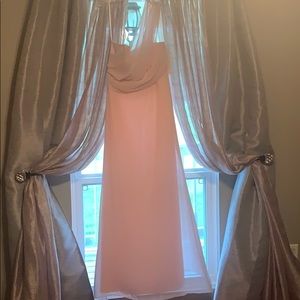 Light pink bridesmaid dress